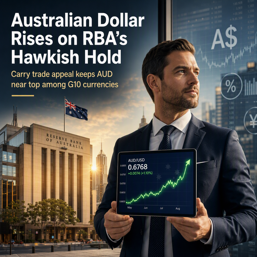 Australian Dollar Supported by Hawkish RBA Hold and Attractive Carry, Says BBH