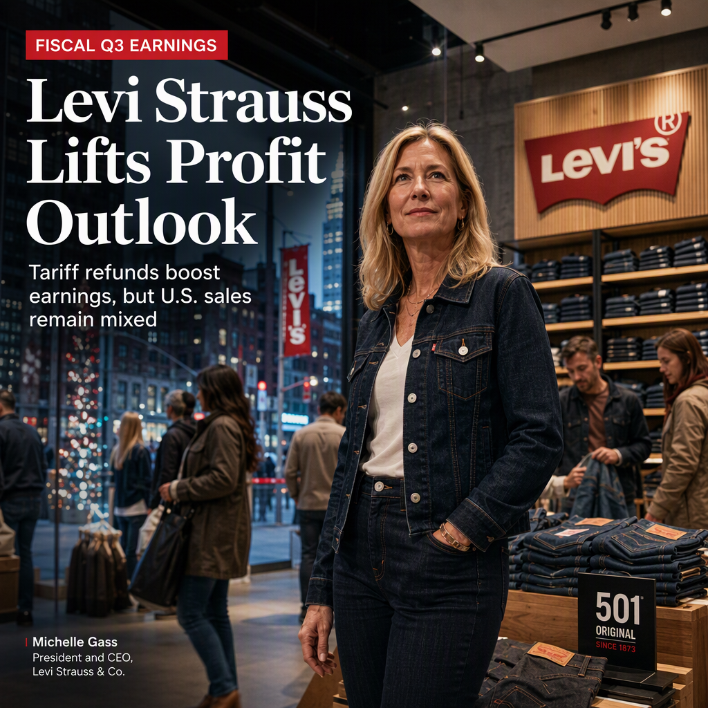 Levi Strauss Raises Profit Outlook on Tariff Refunds, Trims Revenue Guidance Amid Mixed U.S. Sales