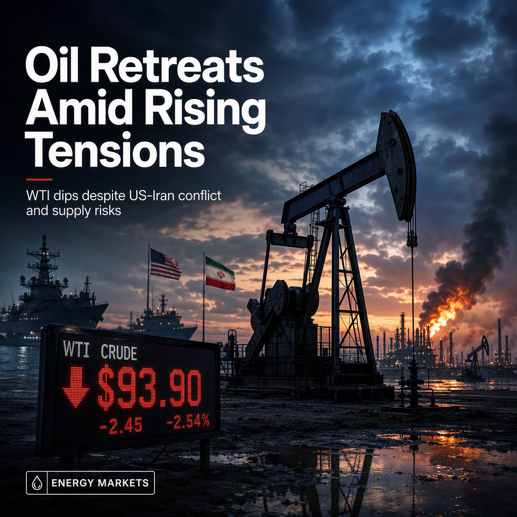 WTI Oil Falls Despite Escalating US-Iran Tensions and Middle East Supply Risks