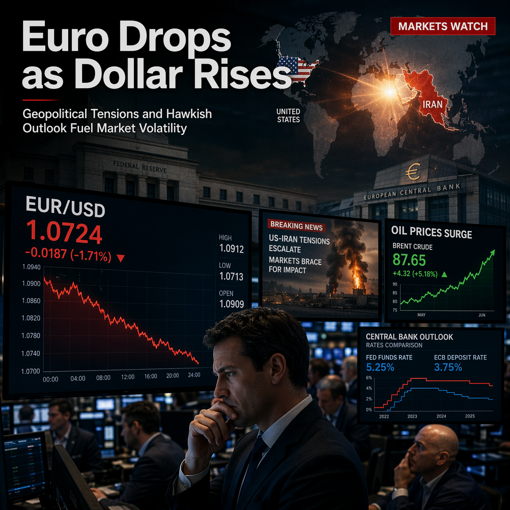 Euro Retreats as US Dollar Recovers Amid Rising US-Iran Tensions and Hawkish Central Bank Outlooks