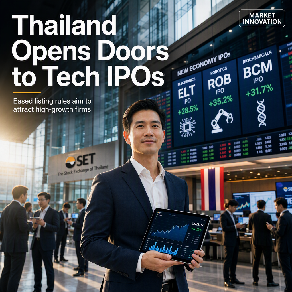 Stock Exchange of Thailand Eases Listing Rules to Attract High-Growth Tech Firms
