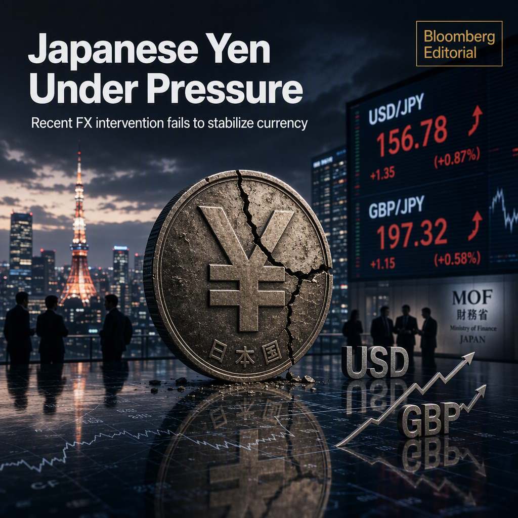 Japanese Yen Remains Under Pressure Despite Recent US-Japan FX Intervention