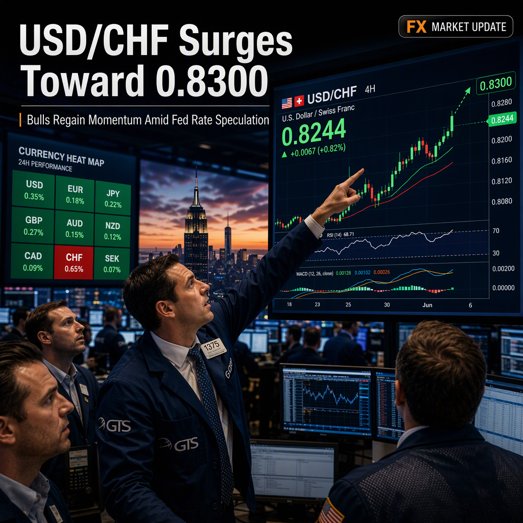 USD/CHF Surges as Bulls Target 0.8300 Amid Renewed Uptrend