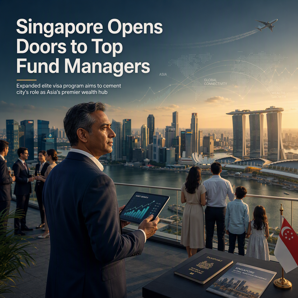 Singapore Expands Elite Visa Program to Attract Top Fund Managers and Strengthen Asset Management Sector