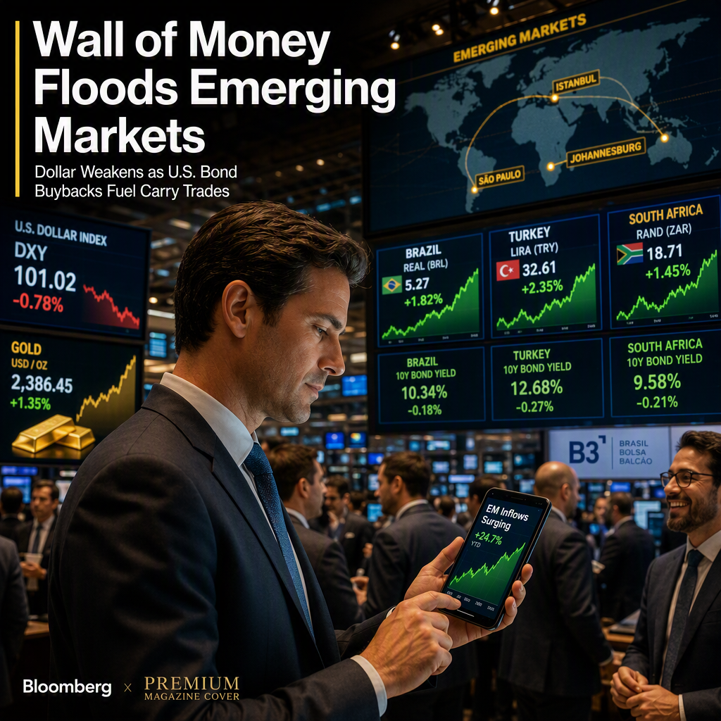 Emerging Markets Attract 'Wall of Money' as U.S. Bond Buybacks Weaken Dollar and Boost Carry Trades