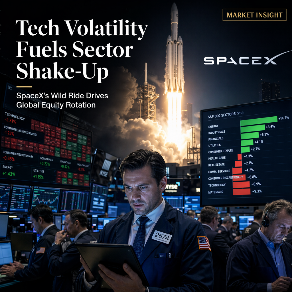 Tech Sector Volatility and SpaceX Drive Sector Rotation in Global Equities