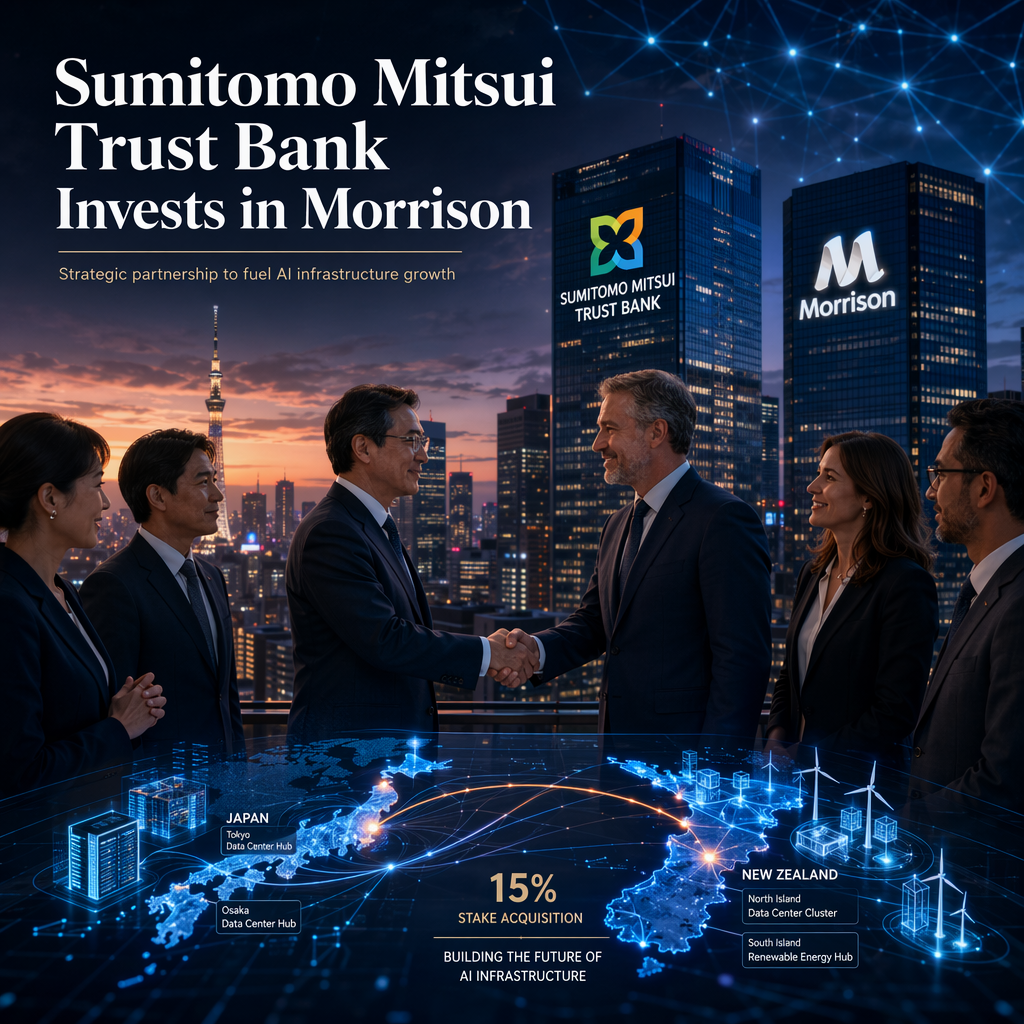 Sumitomo Mitsui Trust Bank Acquires 15% Stake in New Zealand's Morrison Amid AI Infrastructure Boom