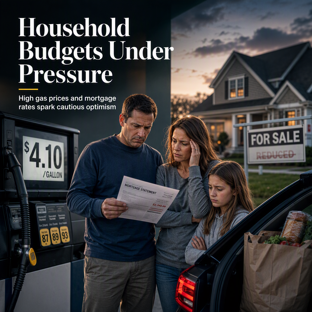 Rising Gas Prices and Mortgage Rates Squeeze American Households, Prompting Cautious Market Sentiment