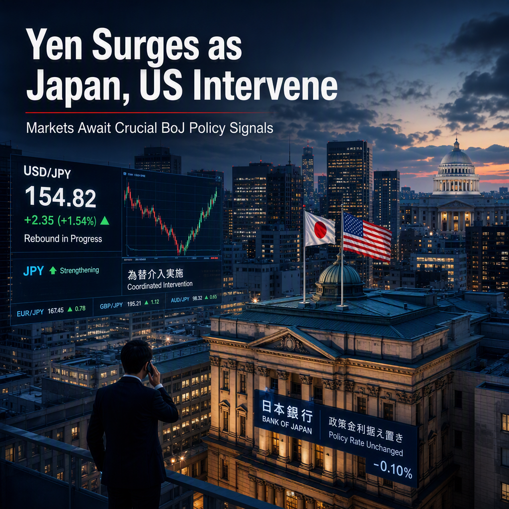 Japan and US Coordinate Yen Intervention as Markets Await BoJ Policy Signals