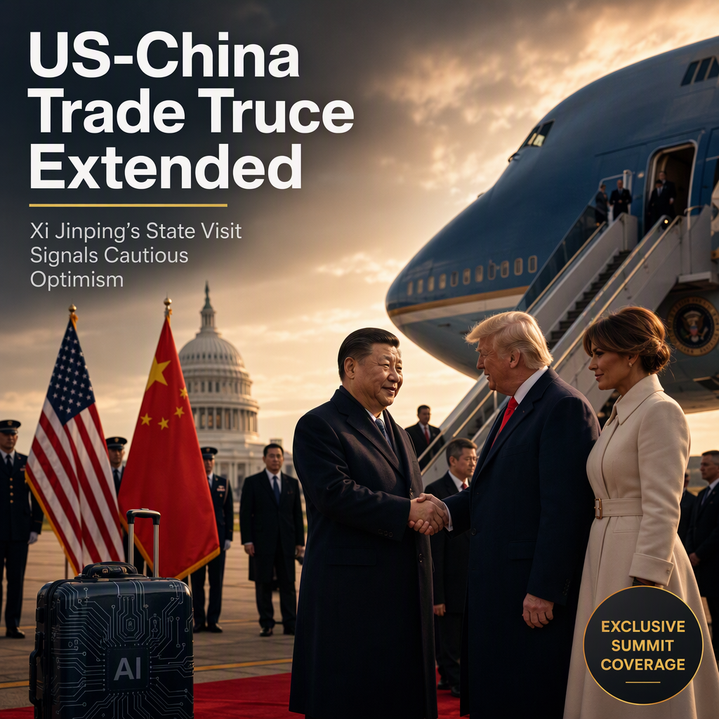 US-China Trade Truce Extended Until January 10 as Xi Jinping Begins State Visit in Washington