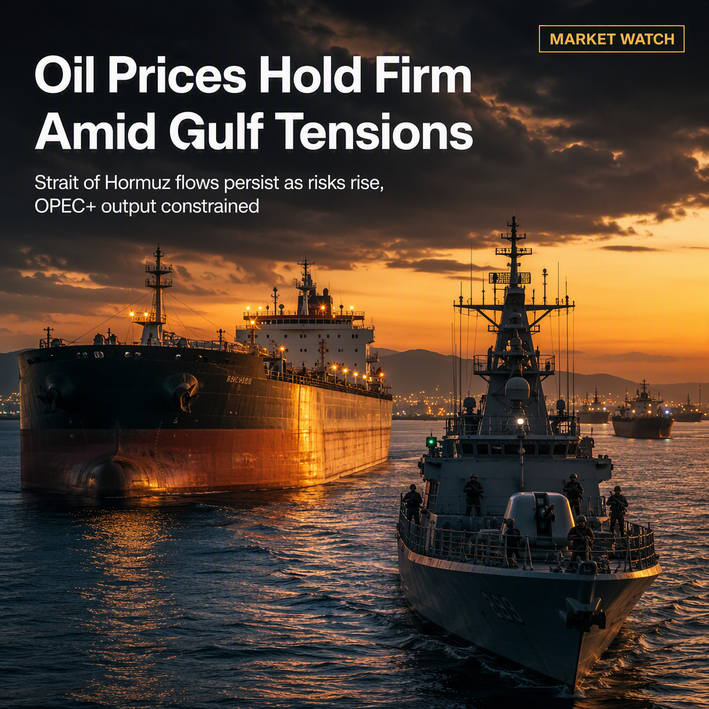 Persian Gulf Tensions Boost Oil Prices Amid Tanker Risks and OPEC+ Output Constraints