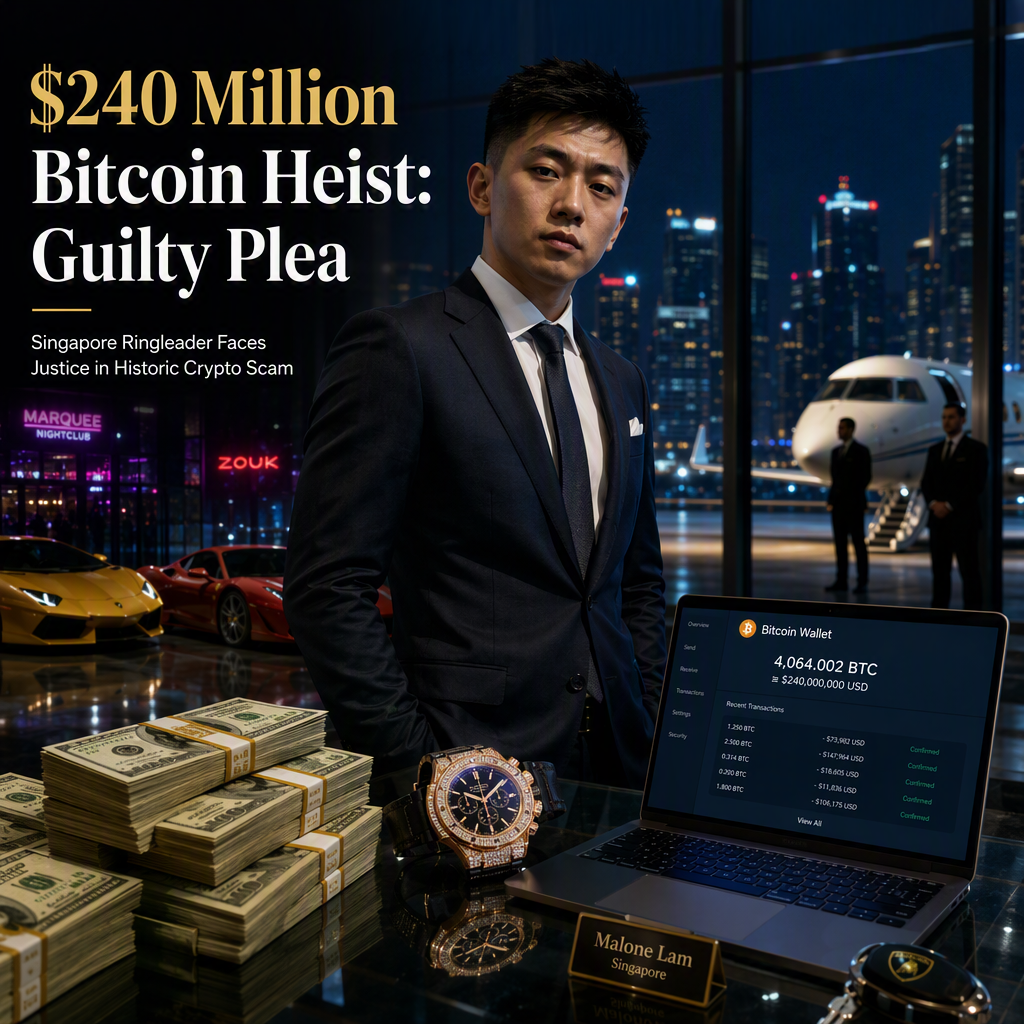 Singapore Man to Plead Guilty in $240 Million Bitcoin Theft, One of Largest U.S. Crypto Scams