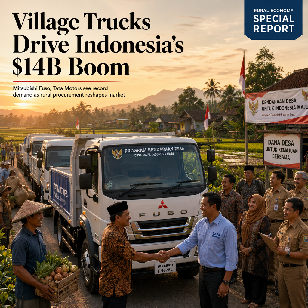 Indonesia's $14 Billion Village Vehicle Program Spurs Truck Order Surge for Mitsubishi Fuso and Tata Motors
