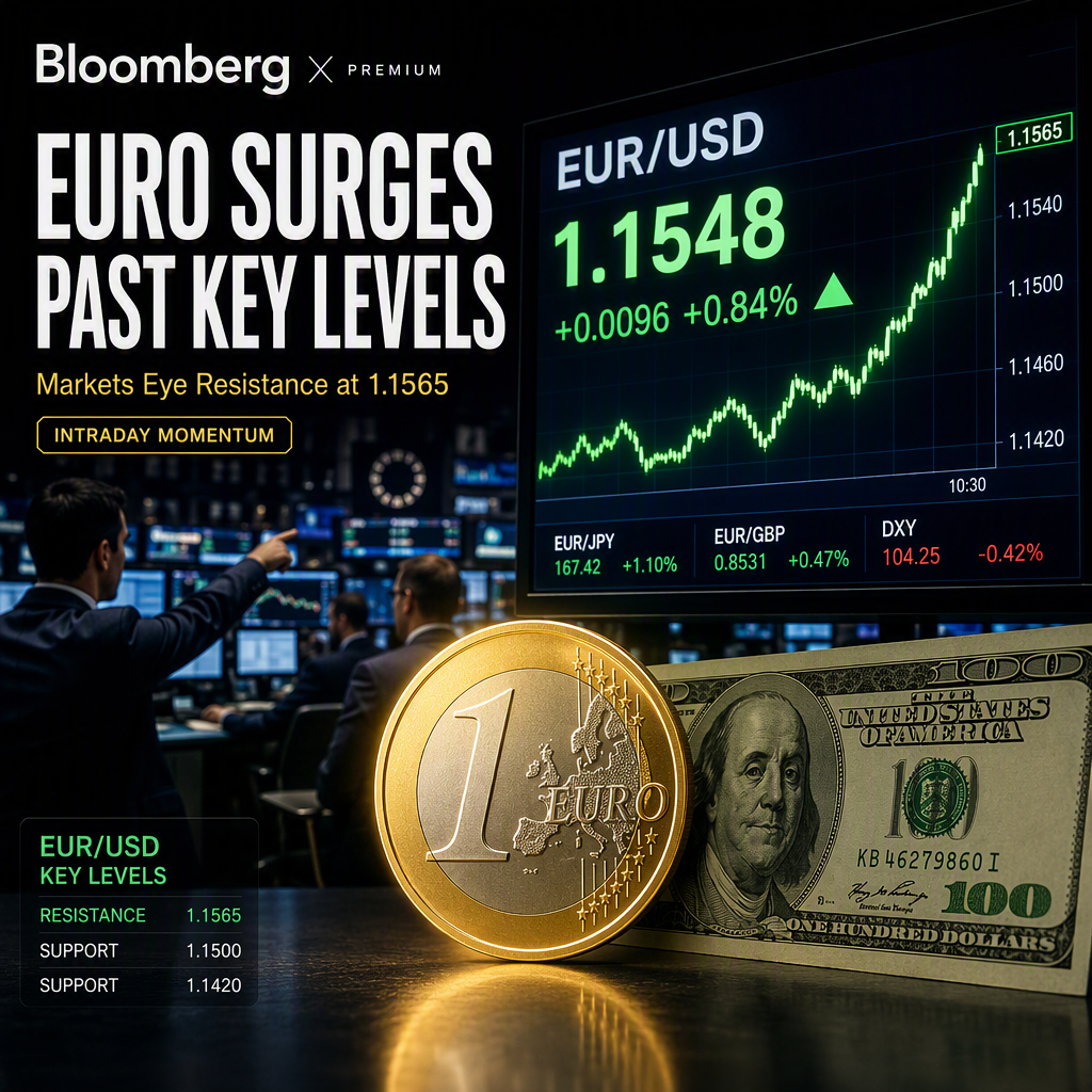 Euro Rebounds Sharply Against US Dollar, Eyes Key Resistance Levels