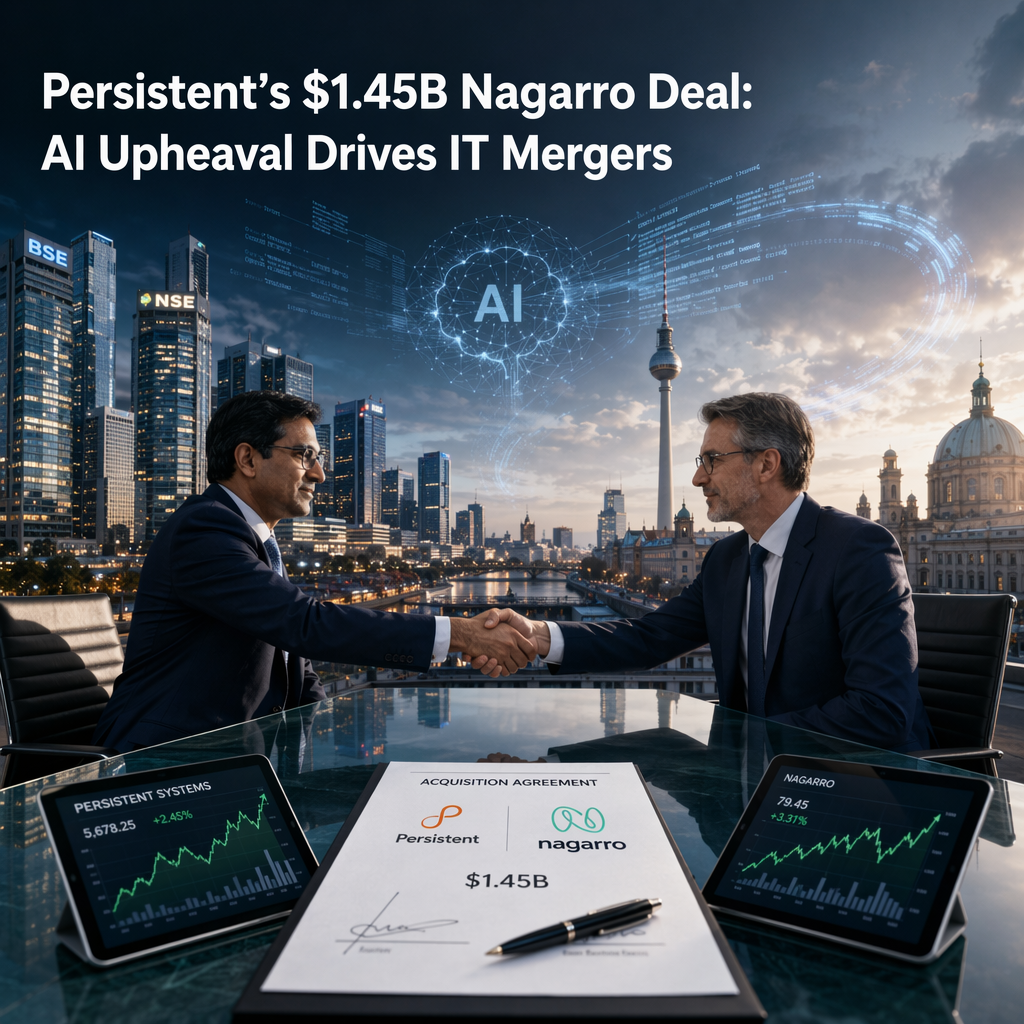 Persistent Systems Acquires Nagarro for $1.45 Billion Amid AI-Driven IT Sector Upheaval
