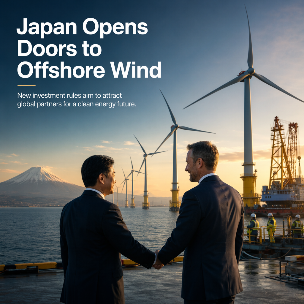 Japan Unveils New Investment Rules to Boost Offshore Wind Partnerships
