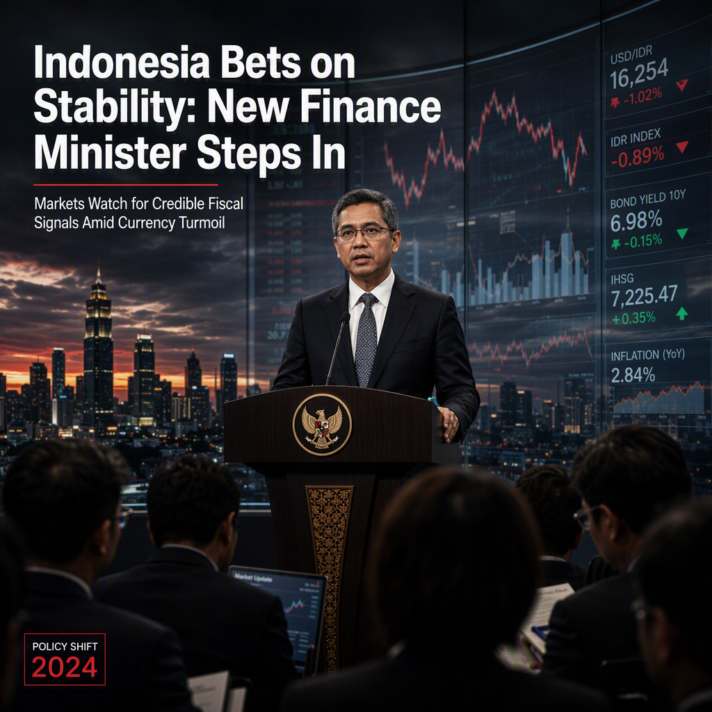 Indonesia Appoints New Finance Minister Amid Investor Concerns and Currency Turmoil