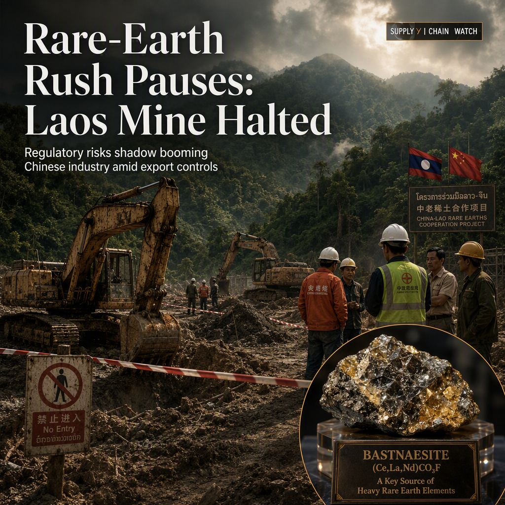Chinese Rare-Earth Project in Laos Halts Amid Industry Profit Surge