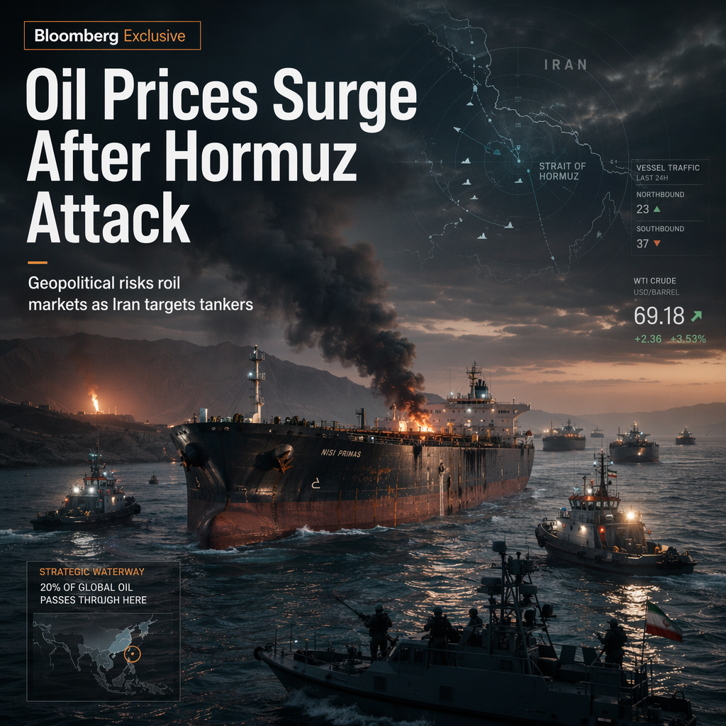 WTI Oil Rises Above $69 as Iran Attacks Commercial Vessels in Strait of Hormuz