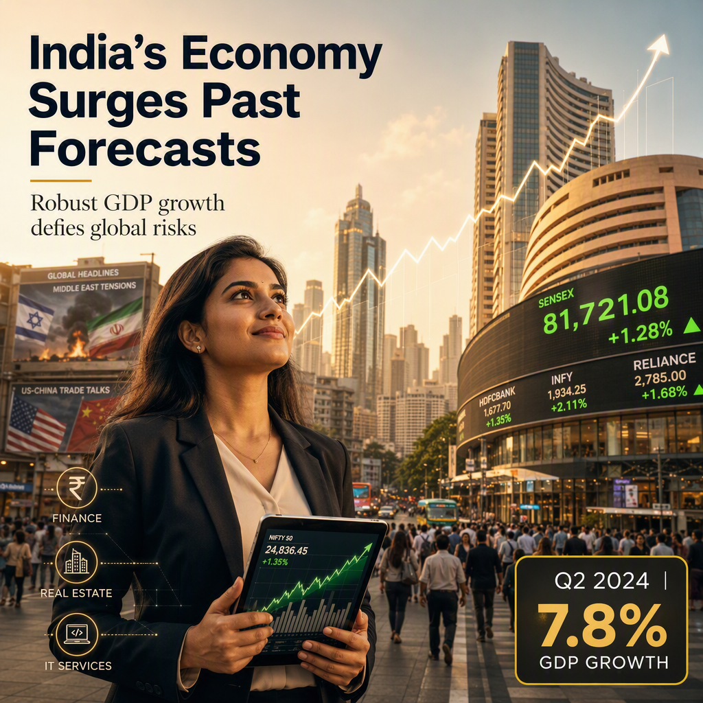 India's GDP Surges 7.8% in Q2, Defying Geopolitical Headwinds