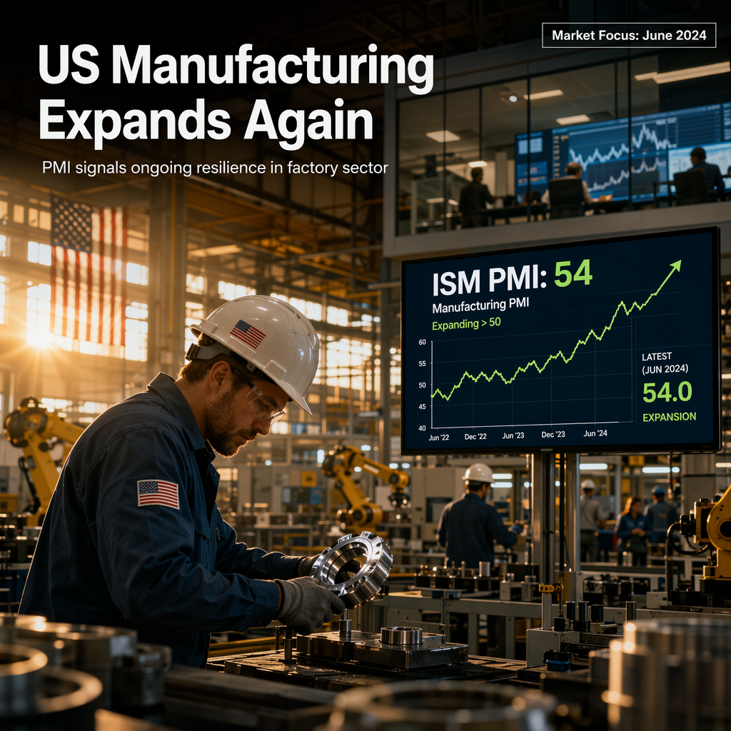 US ISM Manufacturing PMI Expected to Signal Continued Expansion Amid Resilient Economy