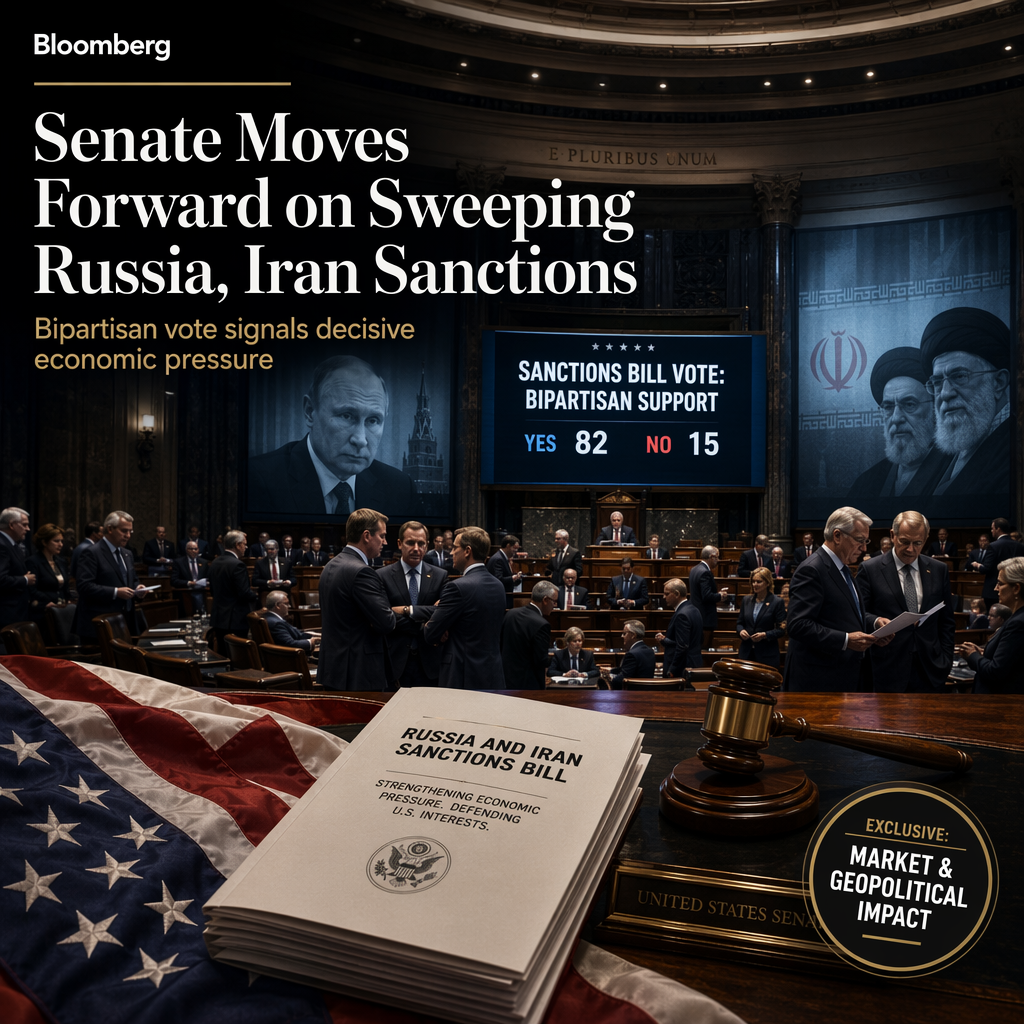 Senate Advances Major Sanctions Bill Targeting Russia and Iran Amid Bipartisan Support