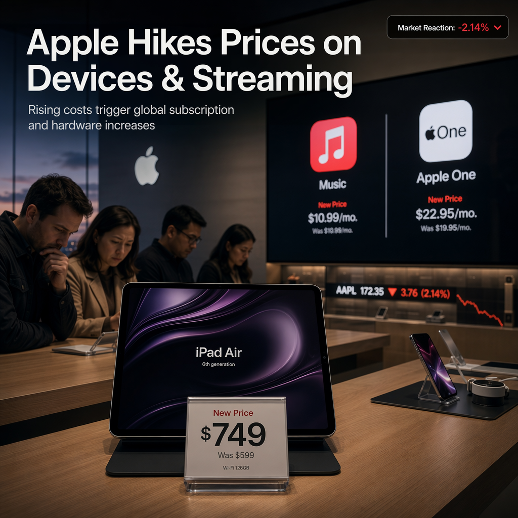 Apple Raises Prices on Streaming Services and Devices Amid Climbing Licensing and Component Costs