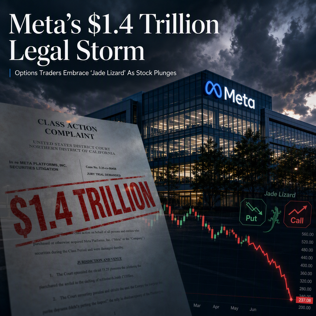 Meta Faces $1.4 Trillion Legal Threat as Options Traders Turn to 'Jade Lizard' Strategy Amid Stock Slump