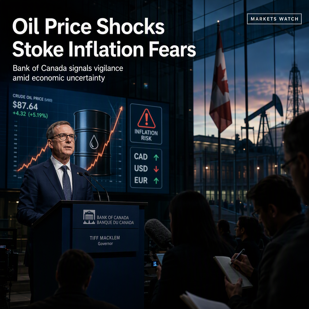 Bank of Canada Governor Warns of Rising Inflation Amid Oil Price Shocks and Uncertainty