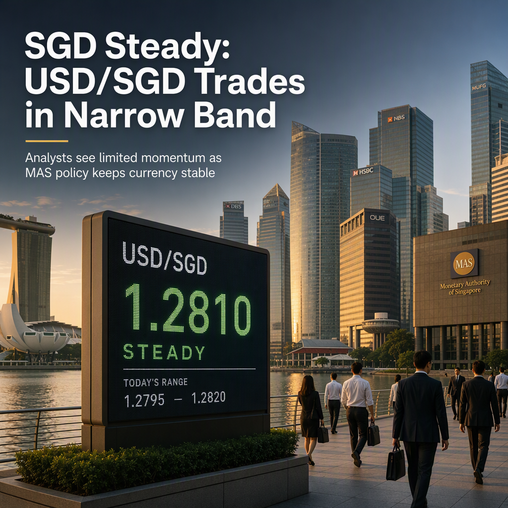 Singapore Dollar Holds Steady as USD/SGD Trades in Tight Range, Says UOB