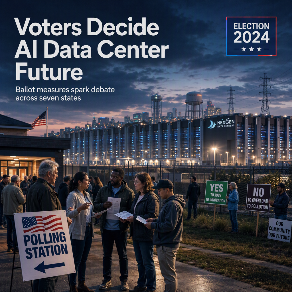 US Voters to Decide Fate of Data Center Expansion Amid AI Boom in Seven States