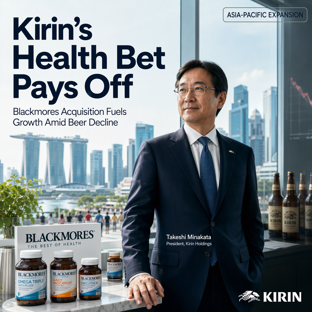 Kirin's Blackmores Acquisition Drives Health Segment Growth Amid Beer Market Decline