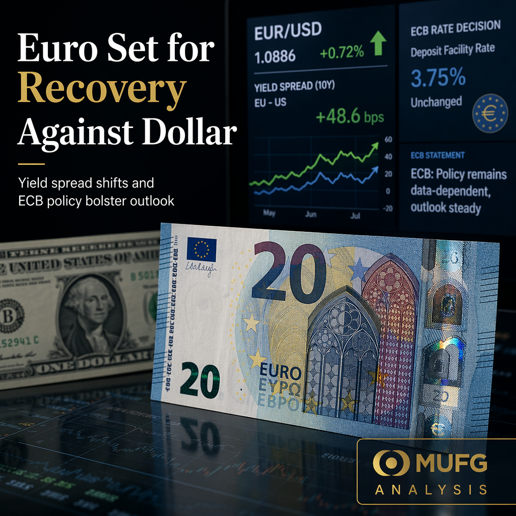 MUFG Sees Euro Poised for Recovery Against US Dollar as Yield Spreads Shift