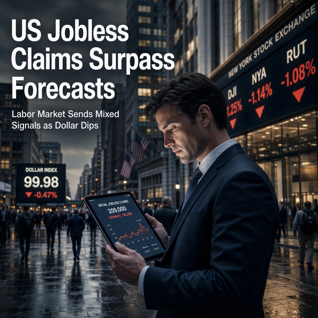US Initial Jobless Claims Rise to 209,000, Surpassing Estimates