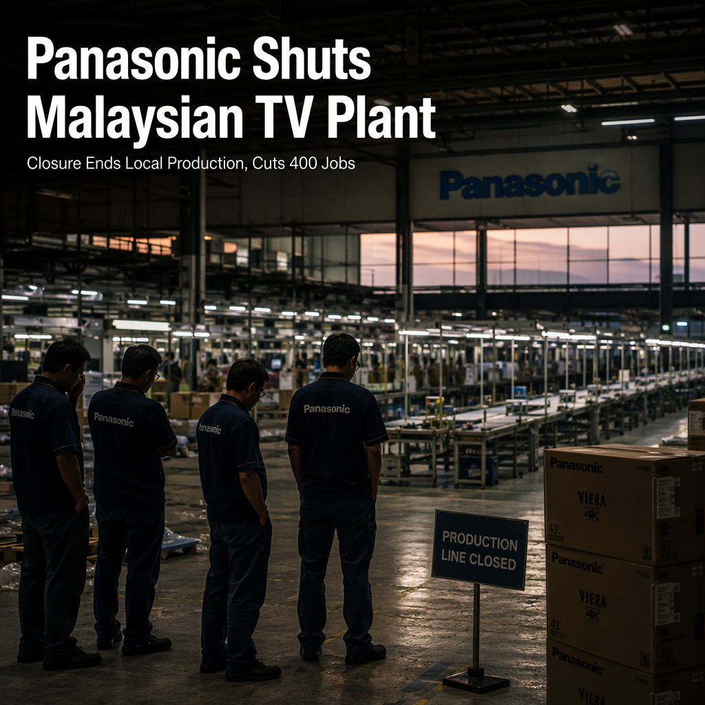 Panasonic to Cease TV Production in Malaysia, Shutting Plant and Cutting Jobs