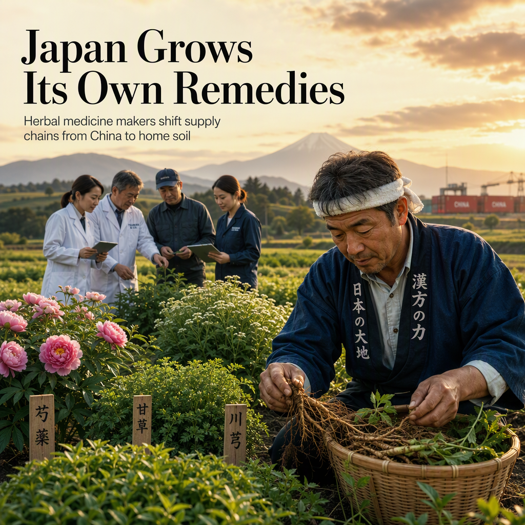 Japanese Herbal Remedy Makers Shift Supply Chains Away from China Amid Volatility