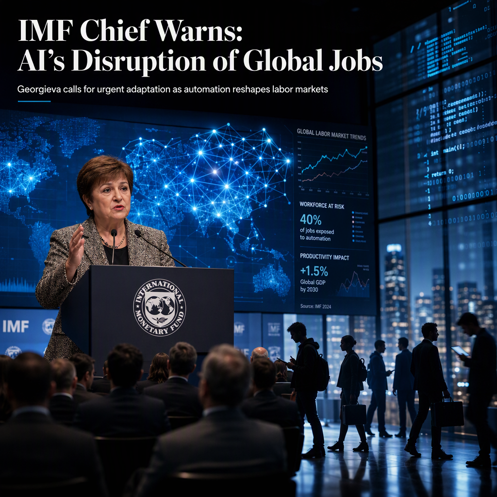 IMF Chief Georgieva Warns of AI's Disruptive Impact on Global Labor Markets