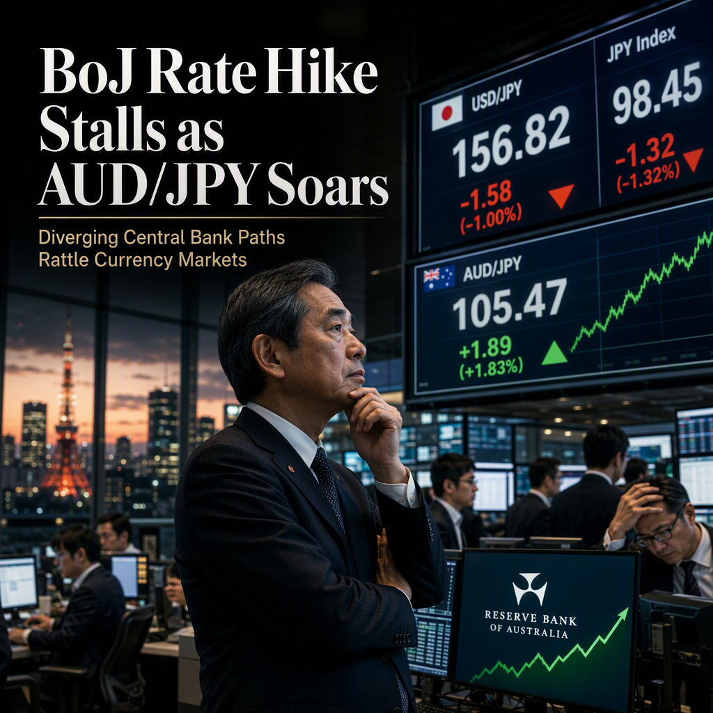 Bank of Japan's Rate Hike Fails to Boost Yen as AUD/JPY Surges Amid Diverging Policy Outlooks