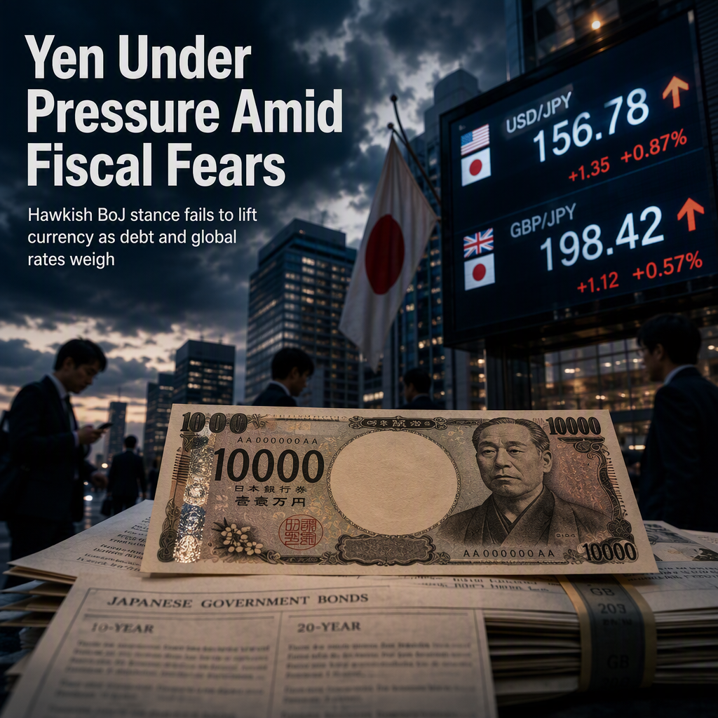 Japanese Yen Weakens Despite Hawkish BoJ Outlook Amid Debt Concerns and Rate Differentials
