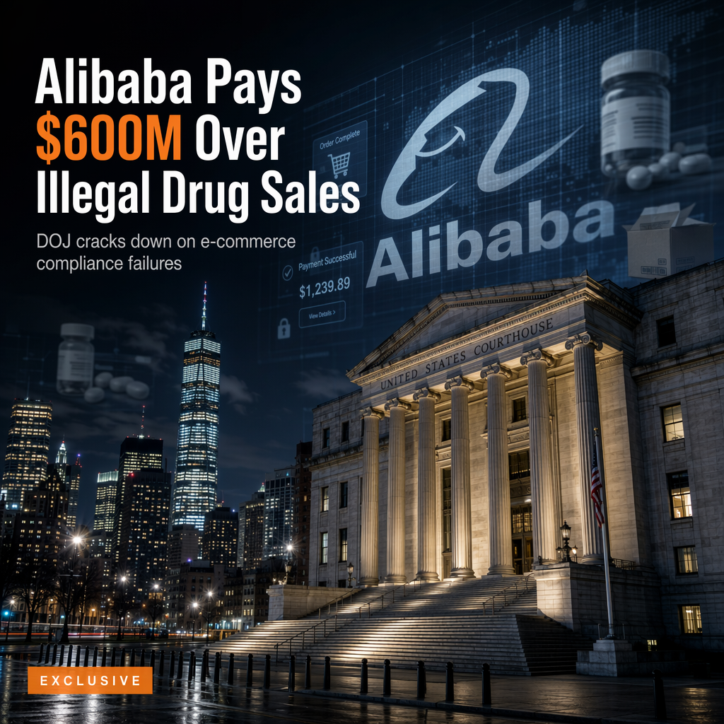 Alibaba to Pay $600 Million After DOJ Finds Failure to Block Illegal Pharmaceuticals on U.S. Marketplaces