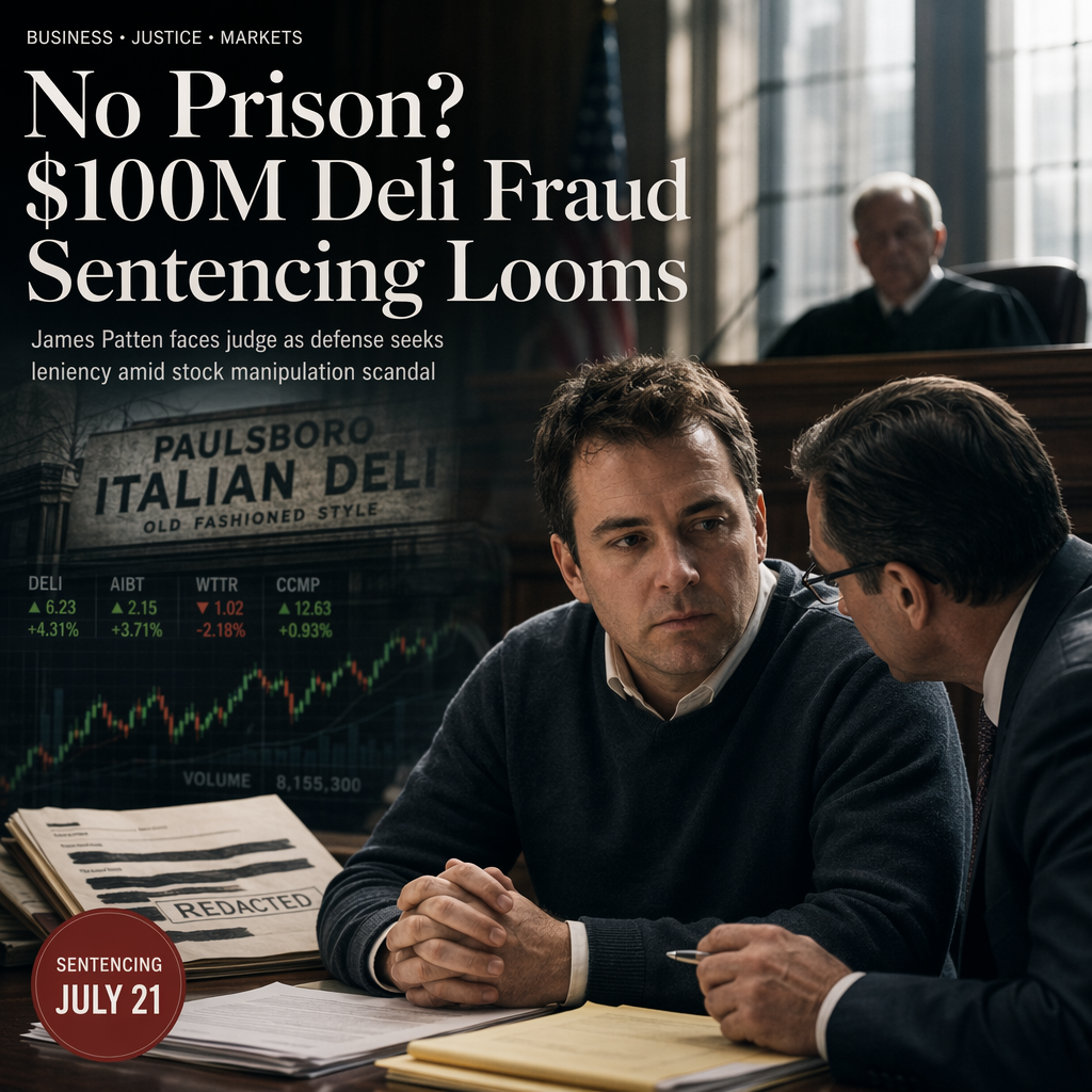 James Patten Seeks No Prison Time in $100M New Jersey Deli Stock Fraud Sentencing