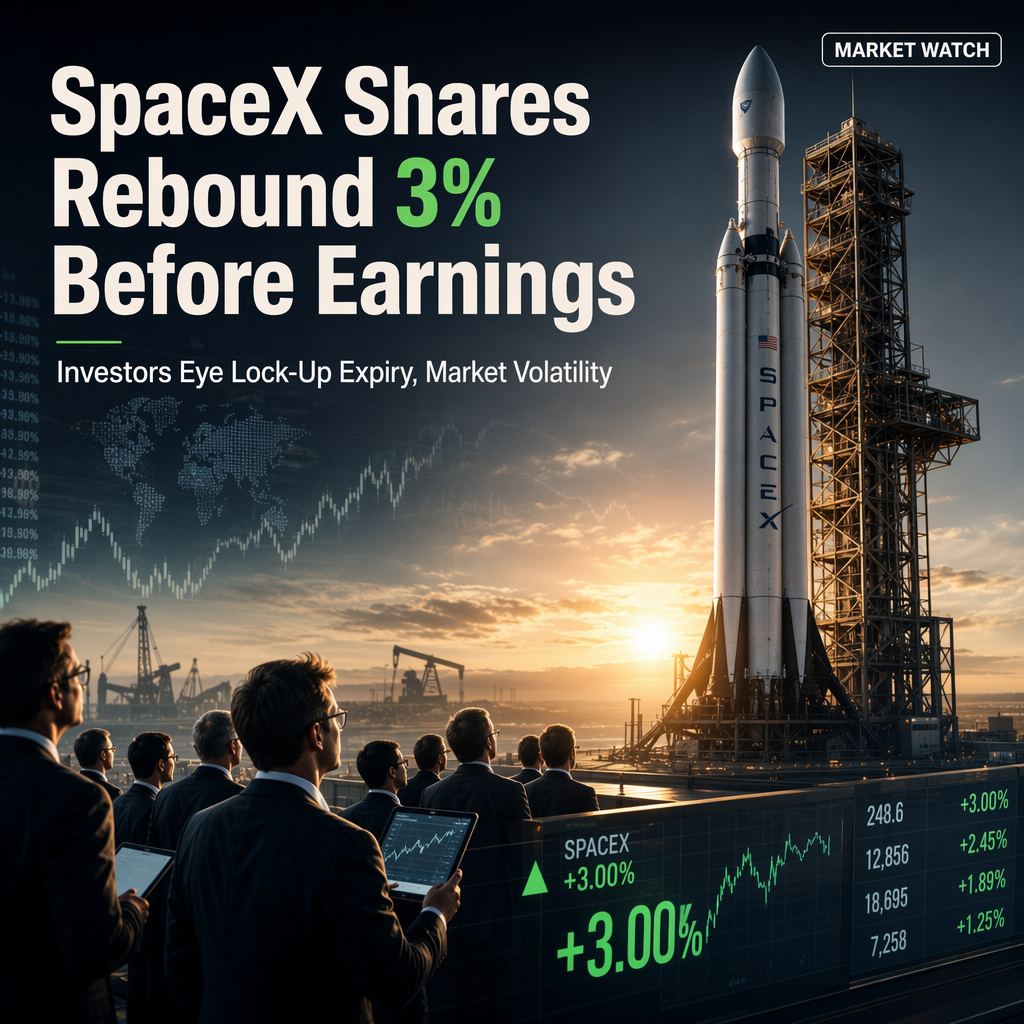 SpaceX Shares Rebound 3% Ahead of Debut Earnings Report and Major Share Lock-Up Expiry