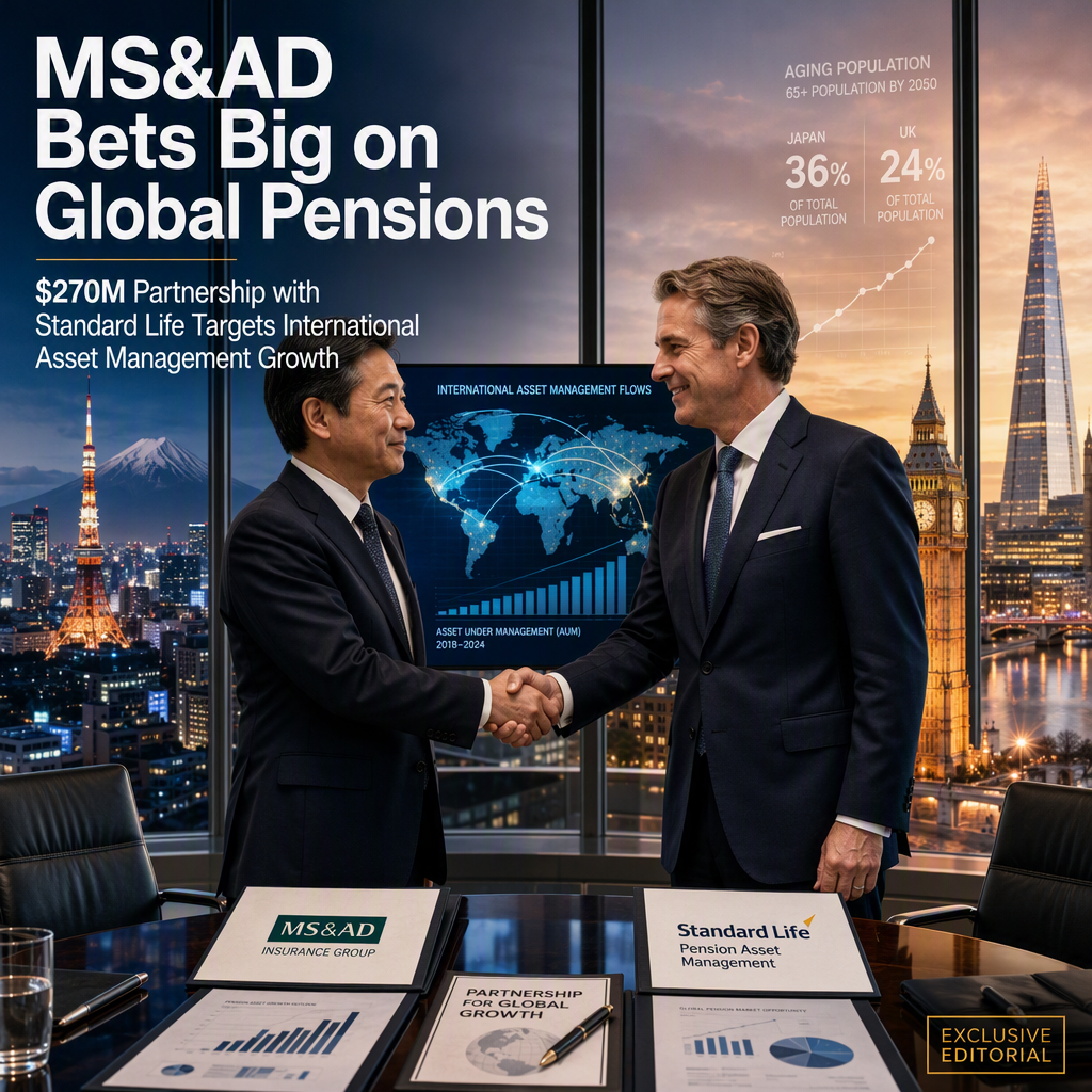 MS&AD Insurance Group Invests $270 Million in Pension Asset Management Partnership with UK's Standard Life