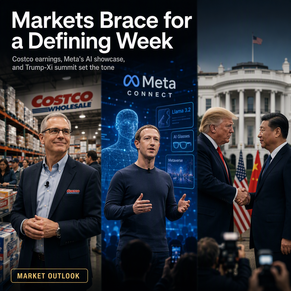 Costco Earnings, Meta Connect Conference, and Trump-Xi Summit Set to Drive Market Focus This Week
