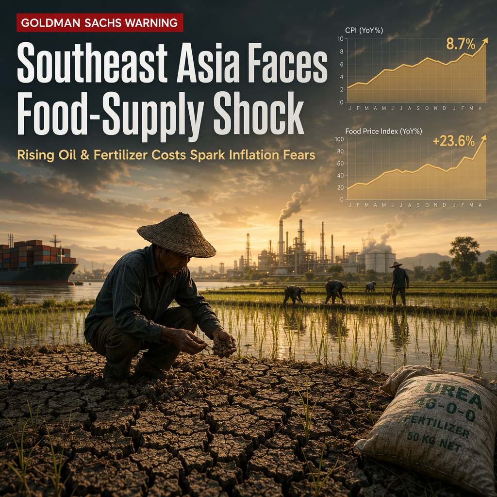 Goldman Sachs Warns of Imminent Food-Supply Shock in Southeast Asia Amid Rising Oil and Fertilizer Costs