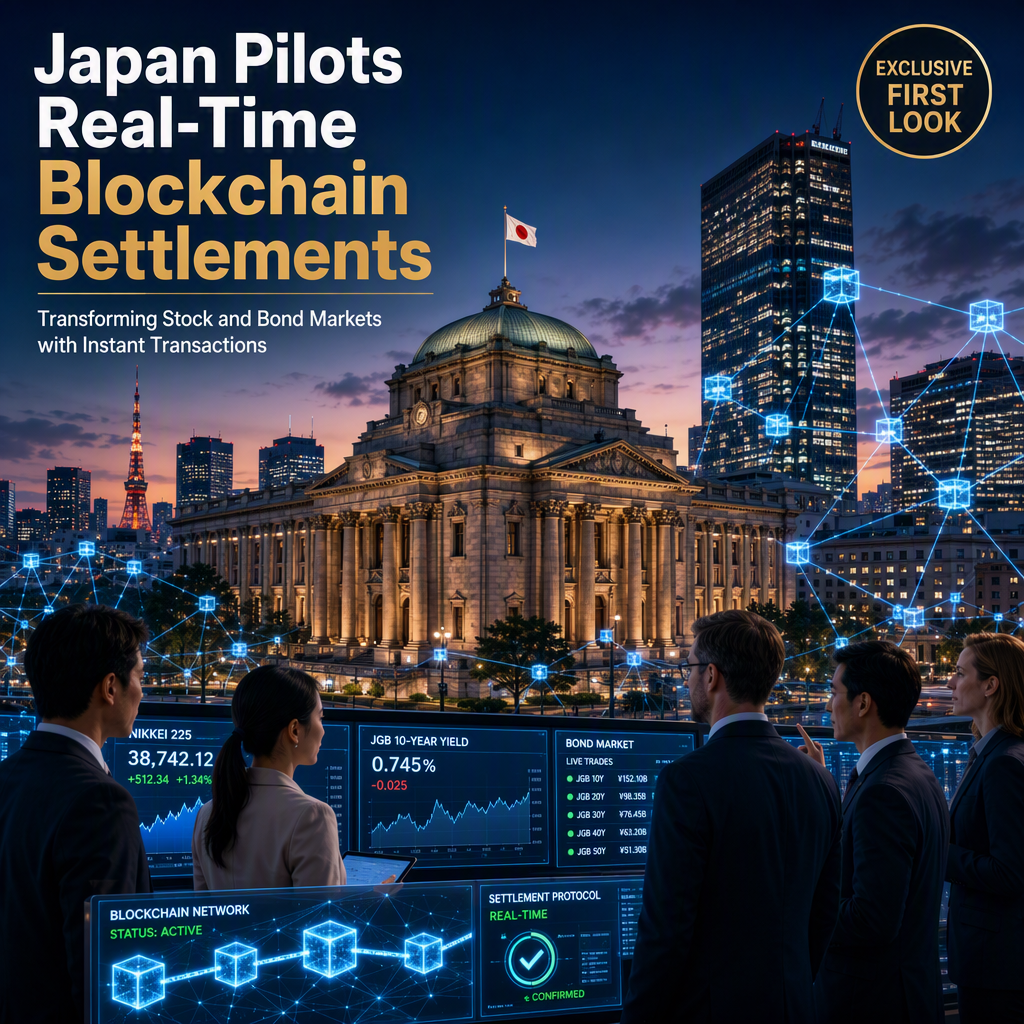 Japan to Pilot Real-Time Stock and Bond Settlements Using Blockchain Technology