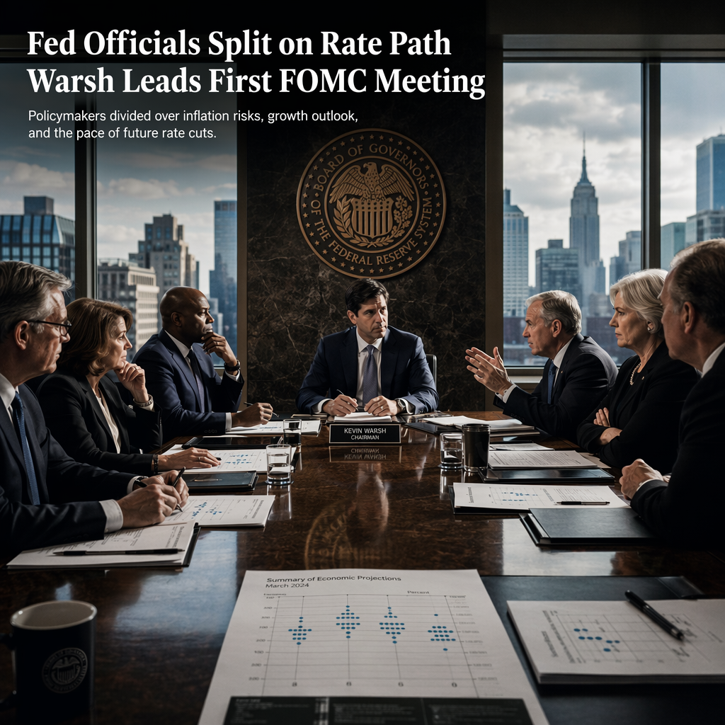 Fed Officials Divided on Interest Rate Path at Warsh's First Meeting, Minutes Reveal
