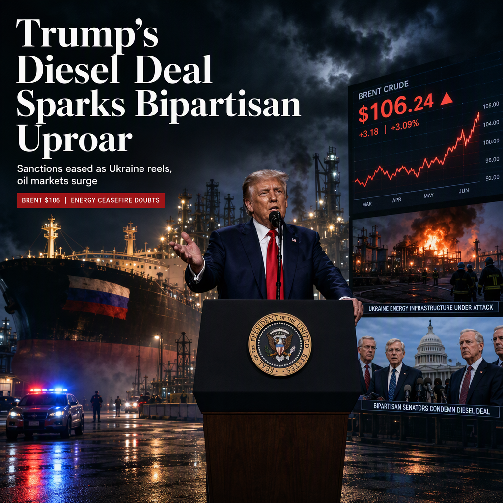 Trump Defends Russian Diesel Deal Amid Bipartisan Criticism and Ongoing Ukraine Attacks