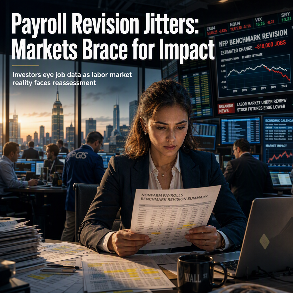 US Nonfarm Payrolls Benchmark Revision Draws Investor Focus Amid Potential Labor Market Reassessment