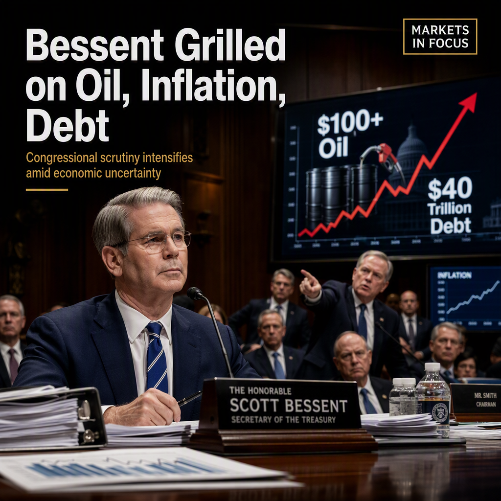 Treasury Secretary Bessent Faces Congressional Scrutiny Amid Rising Oil Prices and Inflation Concerns